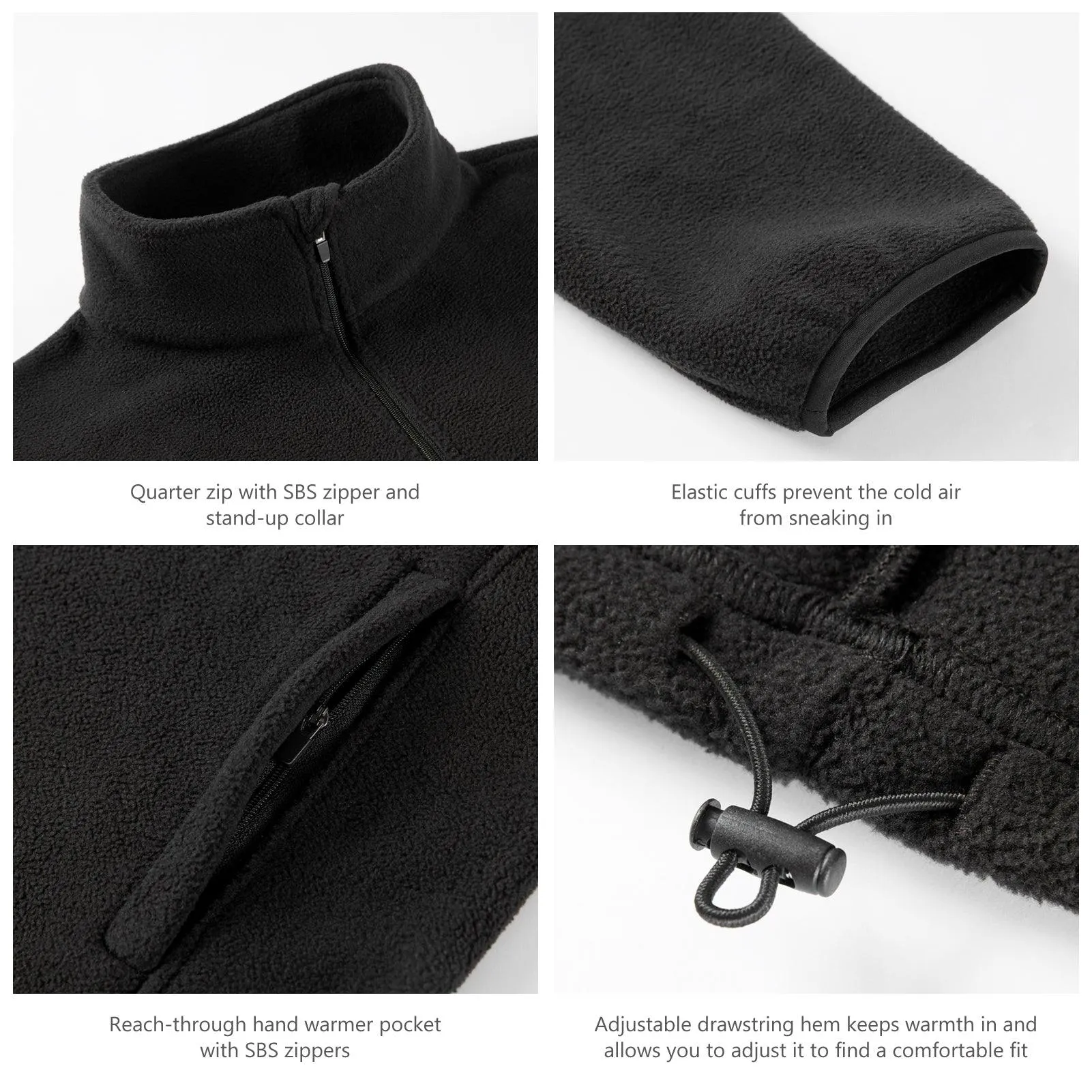1/4 Zip Polar Fleece Pullover