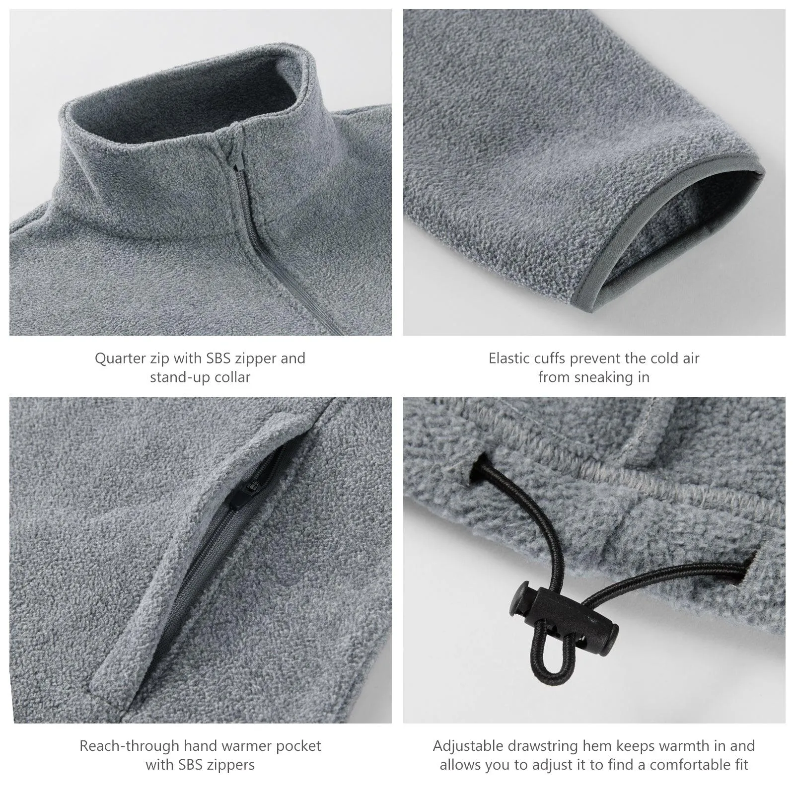 1/4 Zip Polar Fleece Pullover