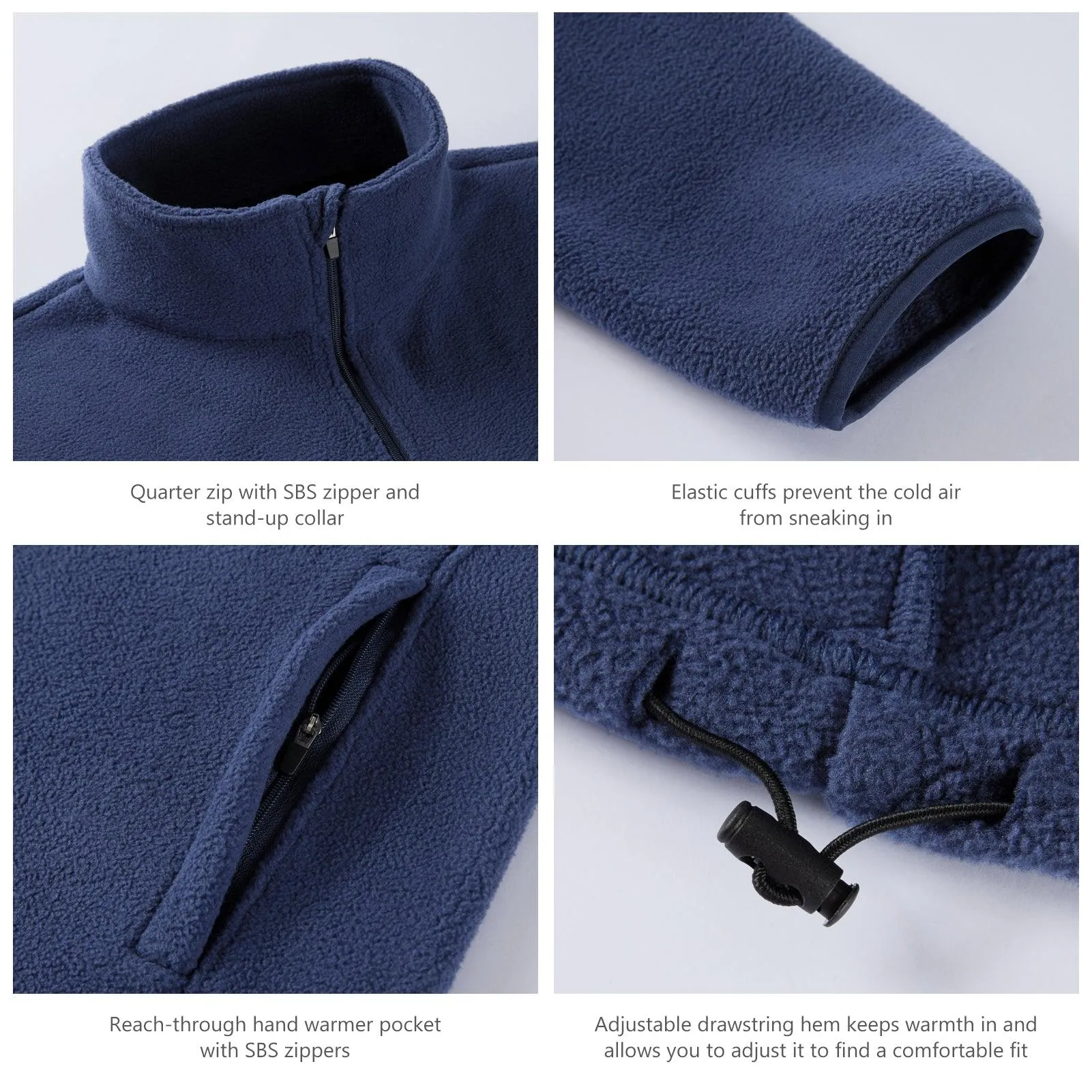 1/4 Zip Polar Fleece Pullover