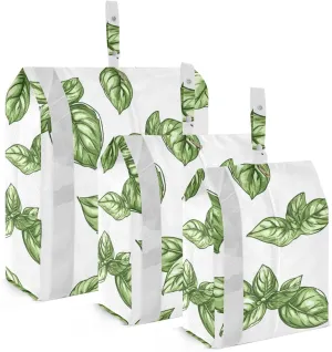 3 Set Travel Packing Cubes For Suitcases, Cute Basil Whit, Stackable, Garment Bag Closet Storage, Luggage Space Saver, Organizadores De Maletas Para
