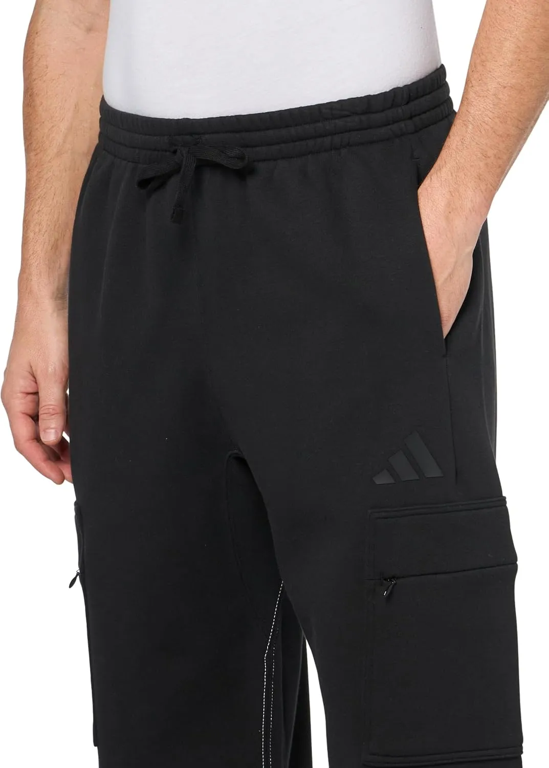 adidas Men's All SZN Fleece Graphic Loose Cargo Pants