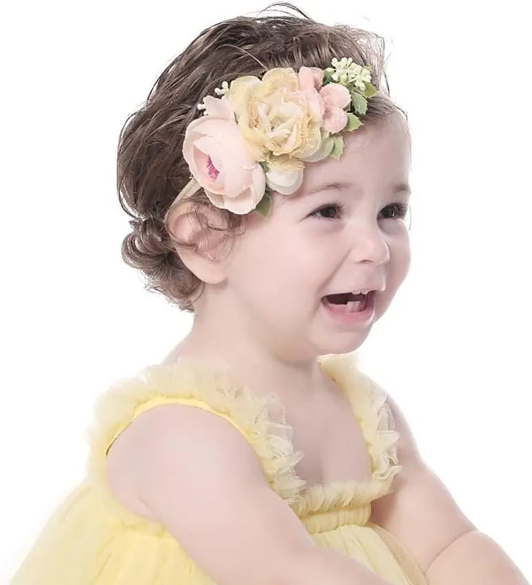 Baby Girls Tulle Tutu Sleeveless Backless Dress with Flower Headband Birthday Party Princess Summer Beach Sundress Skirt Set