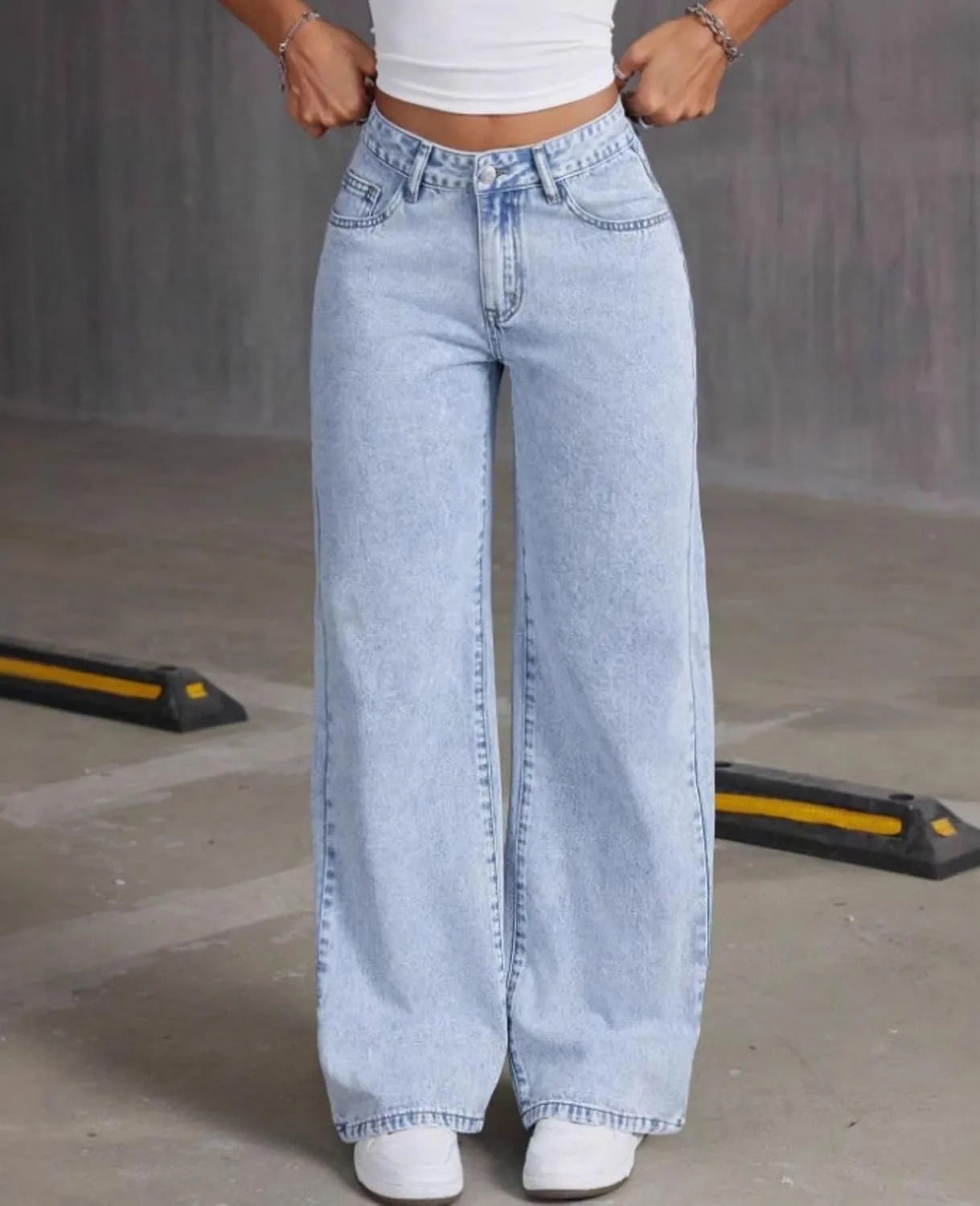 Baggy Jeans for Teen Girls Woman Bow Jeans High Waist Wide Leg Loose Pants Casual Streetwear Cute Clothes