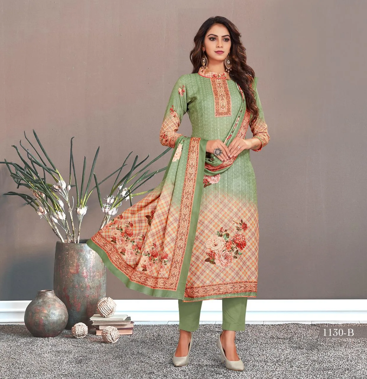Bipson Fashion Presents Nargis 1130 Pashmina Printed Fancy Designer Salwar Kameez