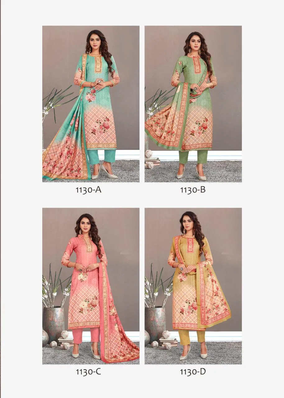 Bipson Fashion Presents Nargis 1130 Pashmina Printed Fancy Designer Salwar Kameez