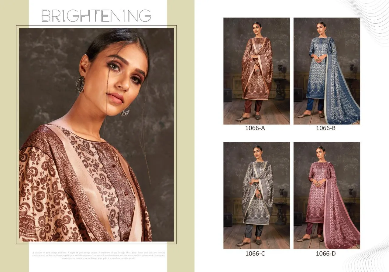 Bipson Fashion Presents Noor 2 1066 Tusser Silk Printed Fancy Designer Salwar Kameez