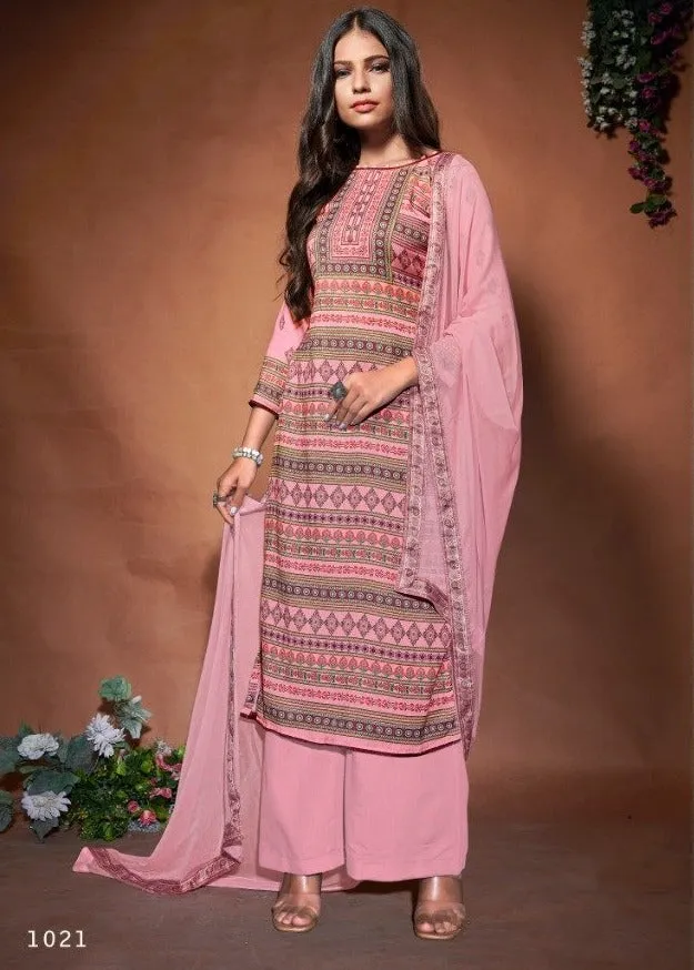Bipson Fashion Presents Roma Pashmina Printed Casual Wear Salwar Kameez