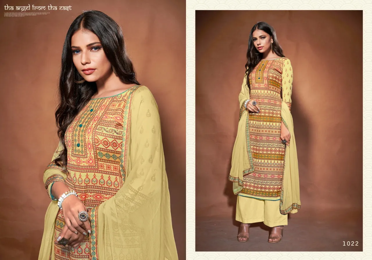 Bipson Fashion Presents Roma Pashmina Printed Casual Wear Salwar Kameez