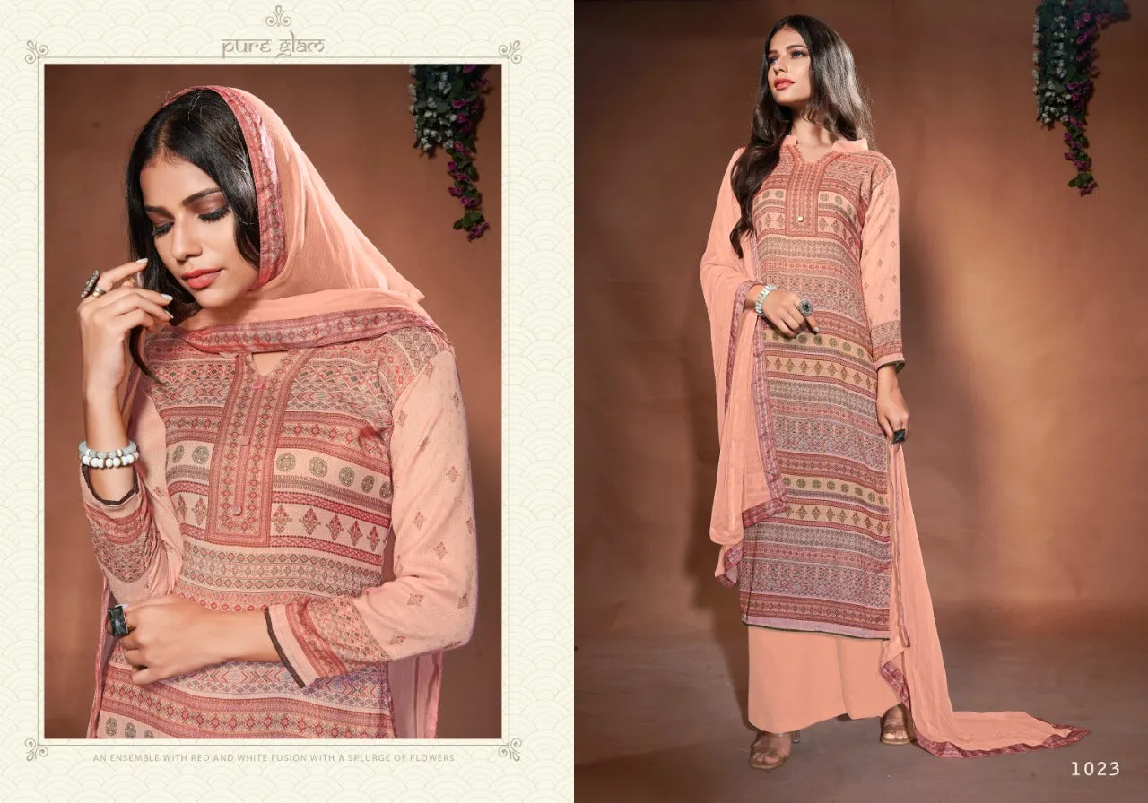 Bipson Fashion Presents Roma Pashmina Printed Casual Wear Salwar Kameez