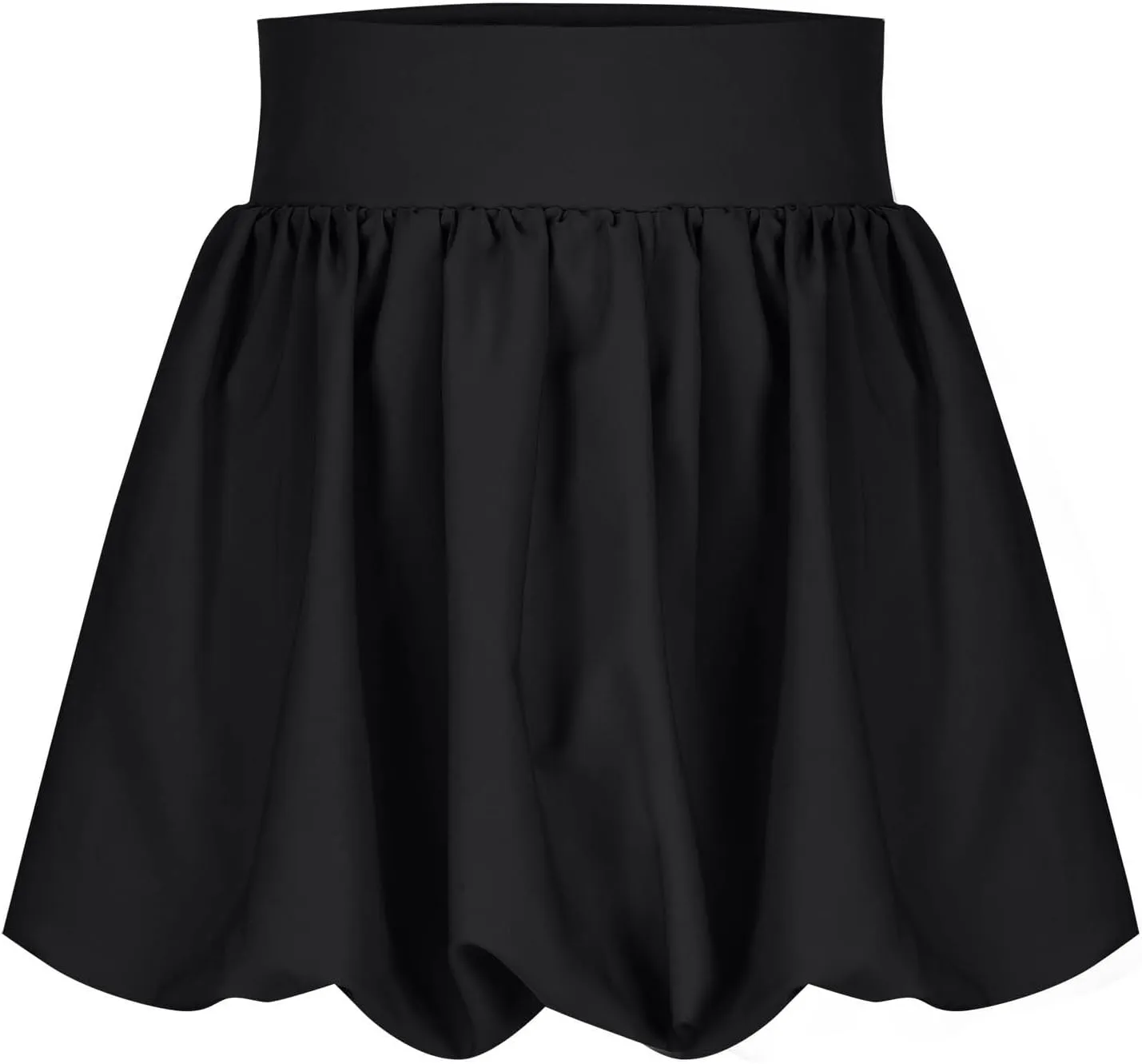 Bubble Mini Skirt Women Puffy Pleat Flare Skater Y2K Club Party Outfits
