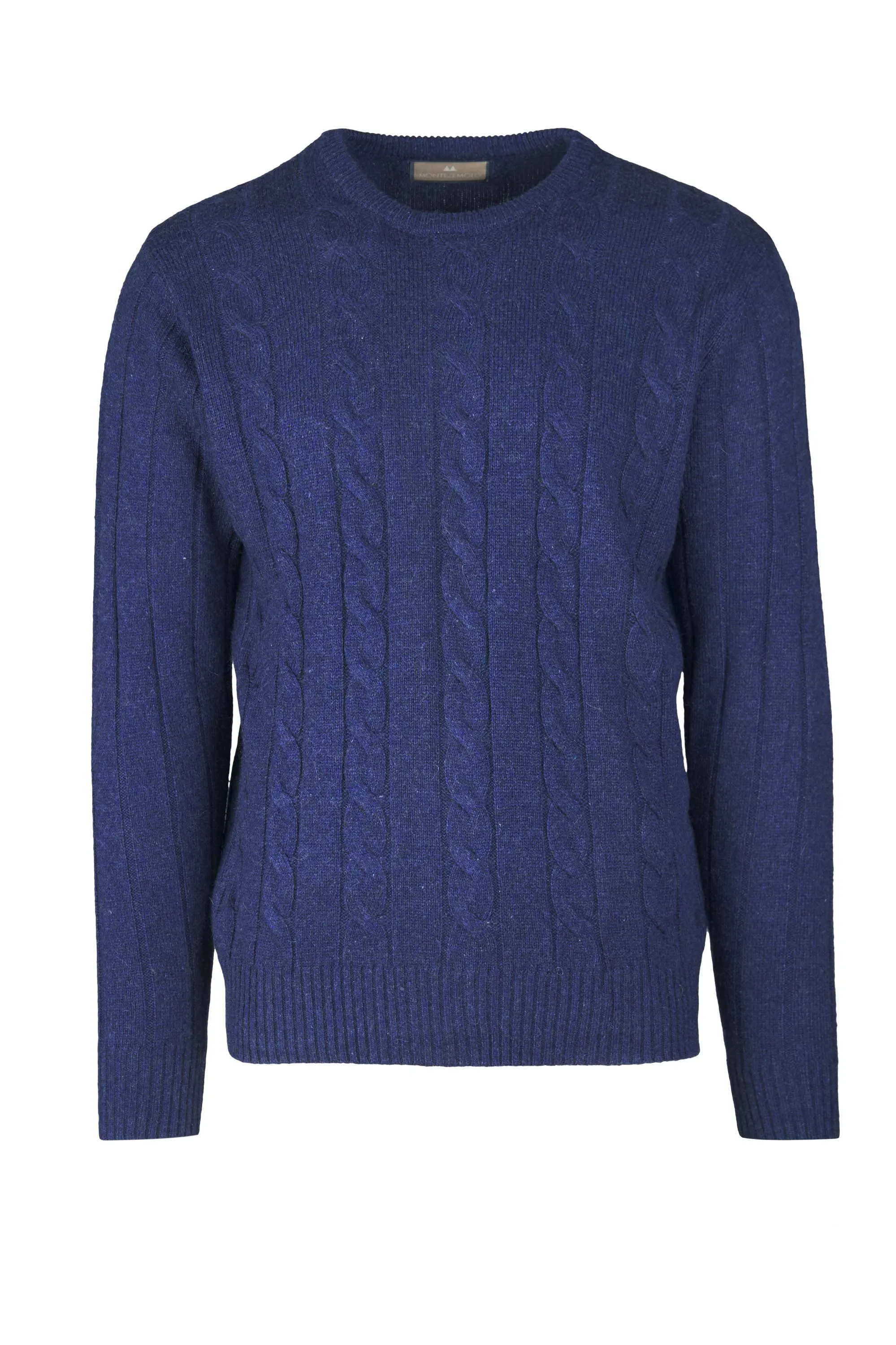 Cable-Knit Crew Neck Sweater