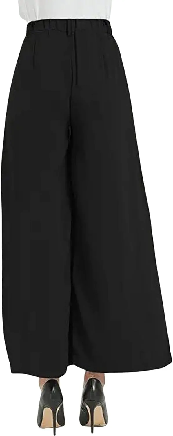 CHARTOU Women Wide Leg Pants Trousers Business Casual Pants Outfits Office Work Pants Palazzo High Waist