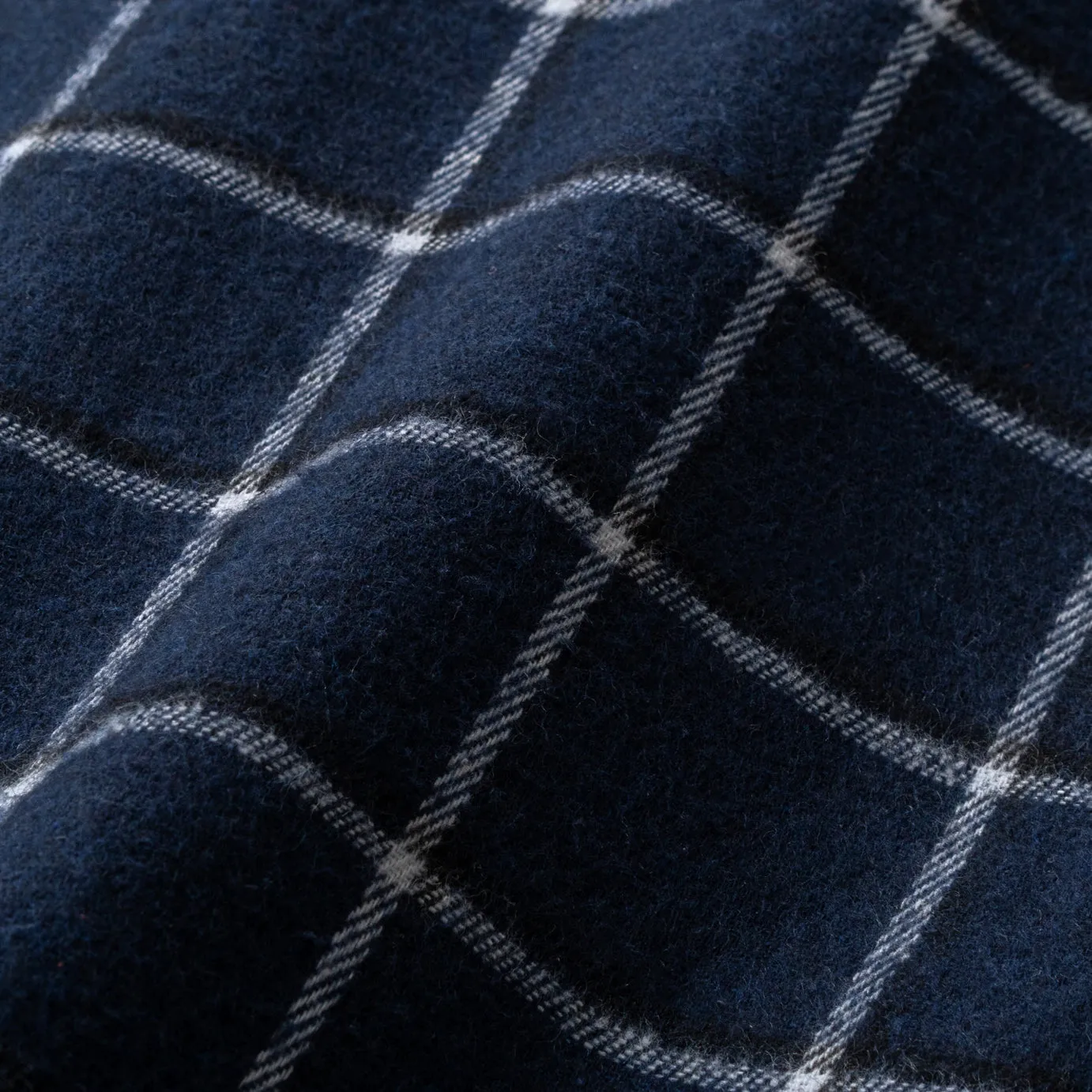 College Days Flannel Long Sleeve - Navy Double Lines