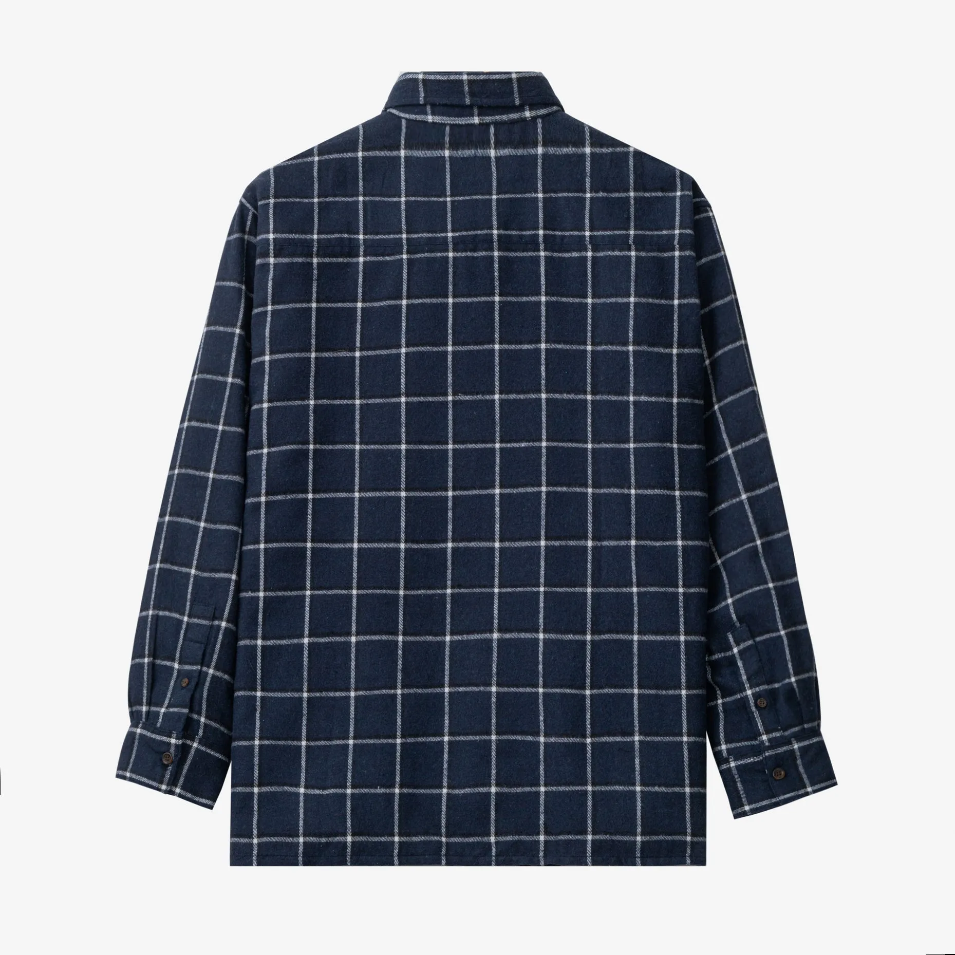 College Days Flannel Long Sleeve - Navy Double Lines