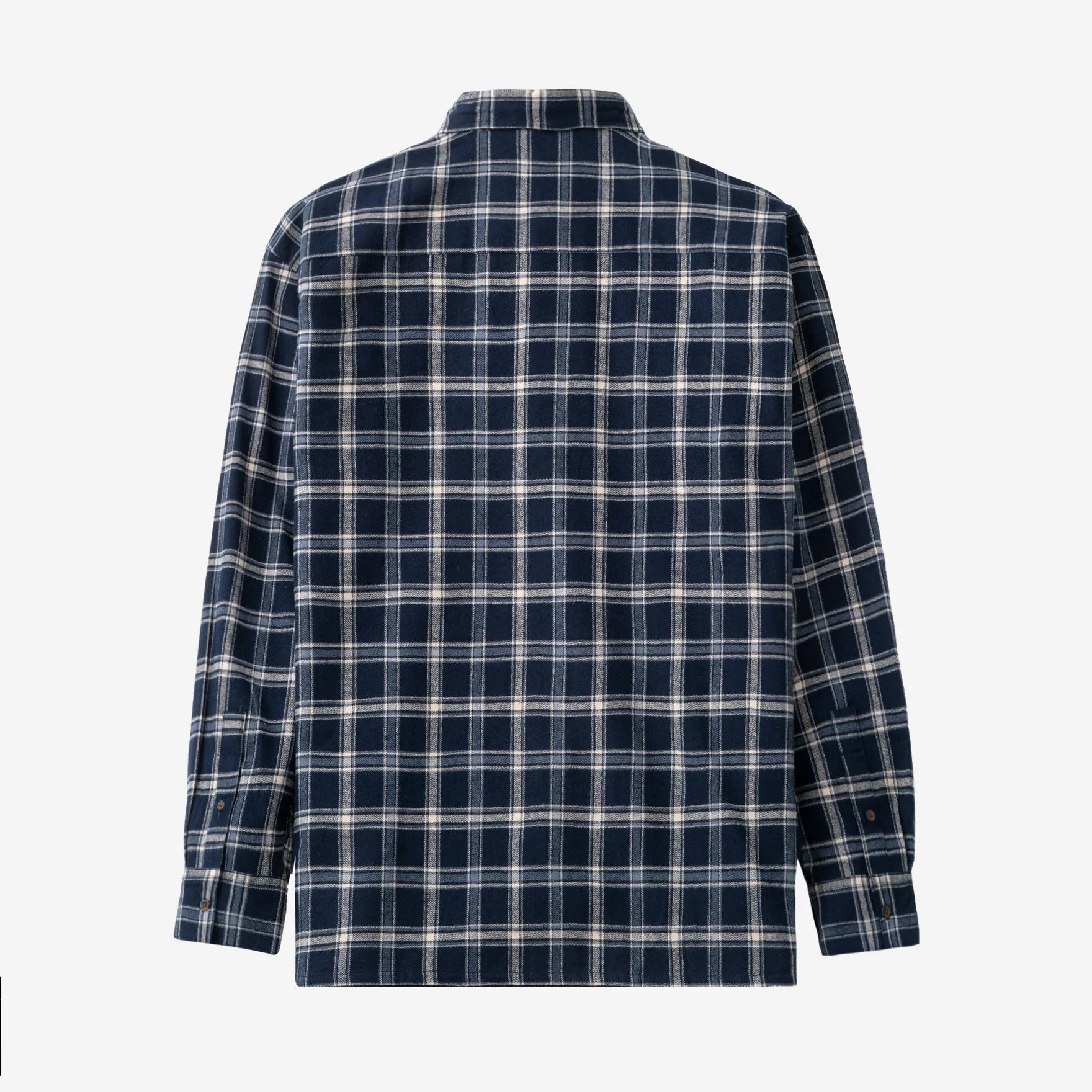 College Days Flannel Long Sleeve - Navy Grey