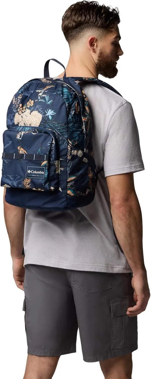 Columbia Unisex Zigzag II 22L Printed Backpack, Collegiate Navy Outbacked, One Size