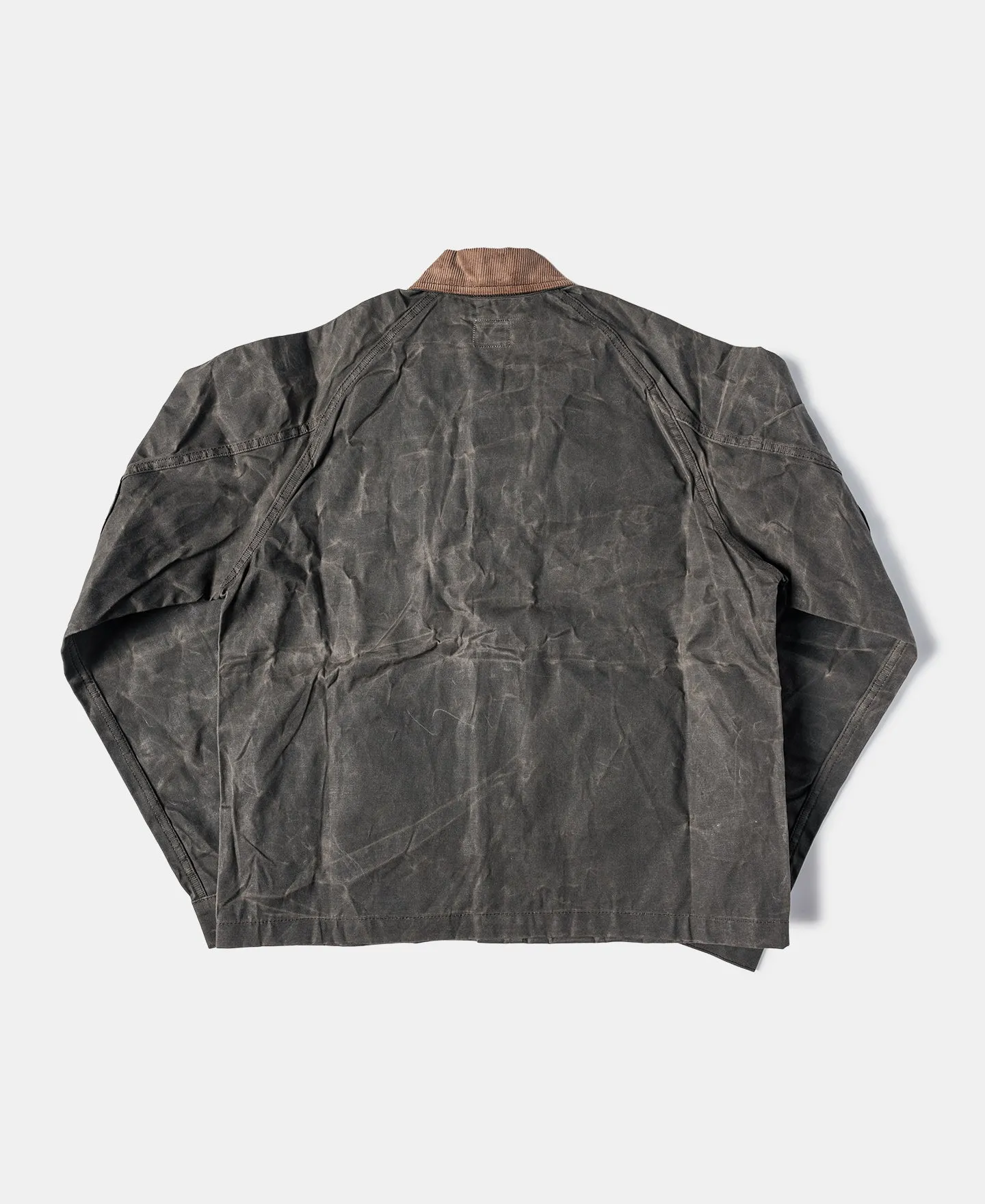 Corduroy-Trimmed Waxed Canvas Work Jacket