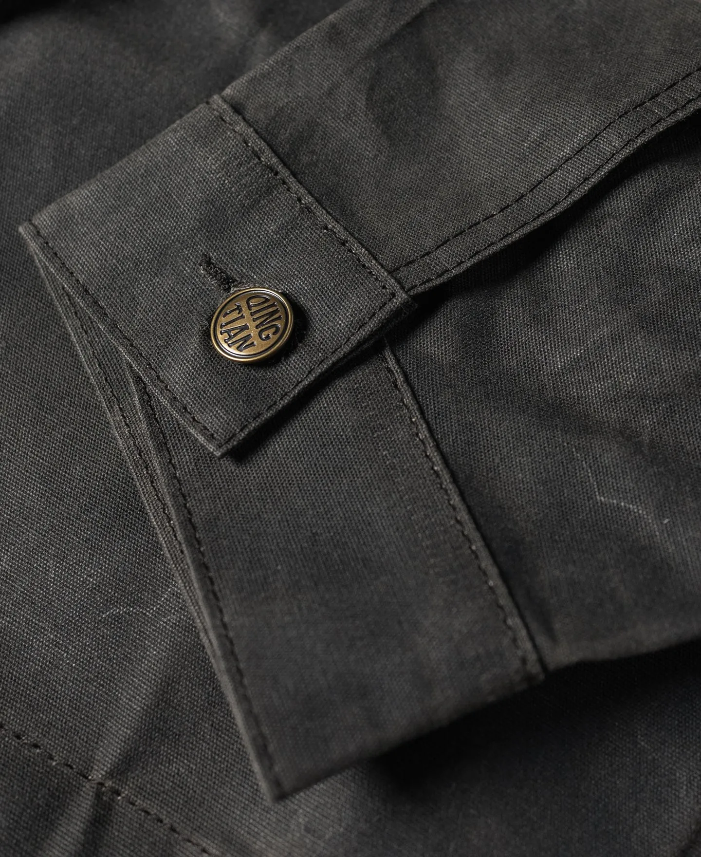 Corduroy-Trimmed Waxed Canvas Work Jacket