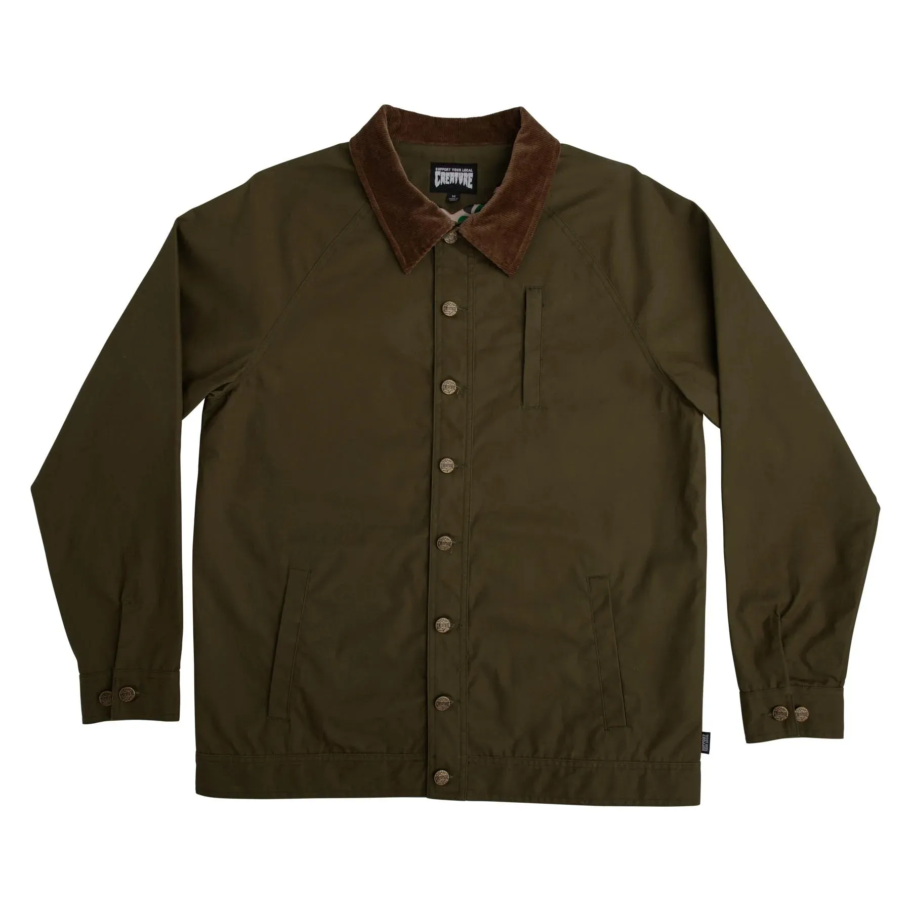 Creature - Hunter Waxed Canvas Chore Jacket (Army Green)