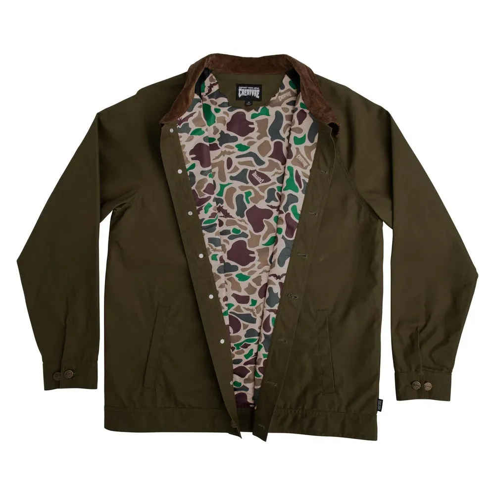 Creature - Hunter Waxed Canvas Chore Jacket (Army Green)