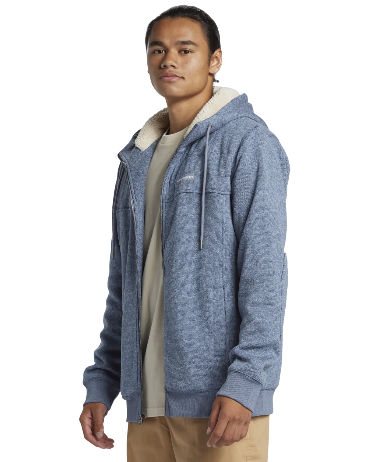 Cypress Keller Zip Hoodie in Flint Stone Heather