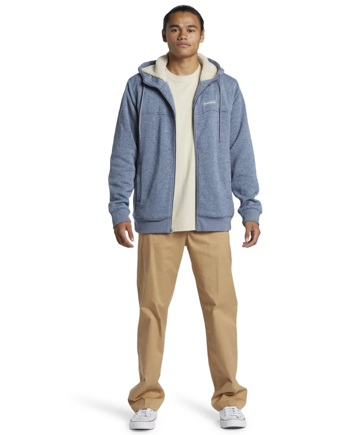 Cypress Keller Zip Hoodie in Flint Stone Heather