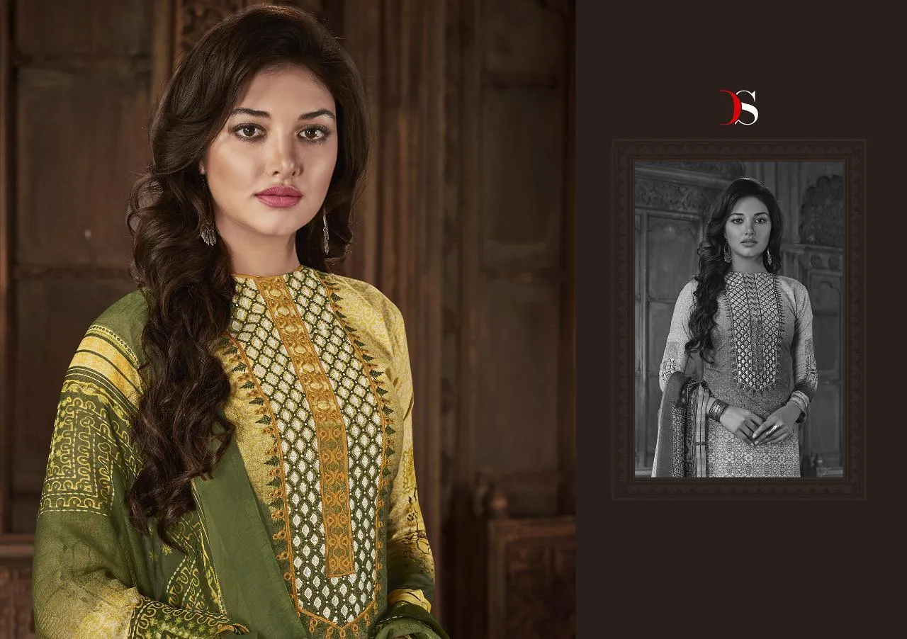 Deepsy Suit Florent 22 Pure Cotton Embroidery Work Pakistani Collection Suits