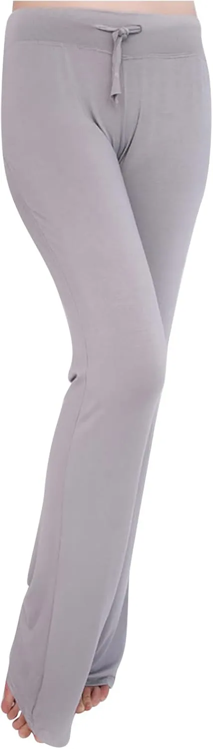 Flare Yoga Pants for Women Casual High Waist Drawstring Workout Bootcut Leggings Tummy Control Trousers for Running