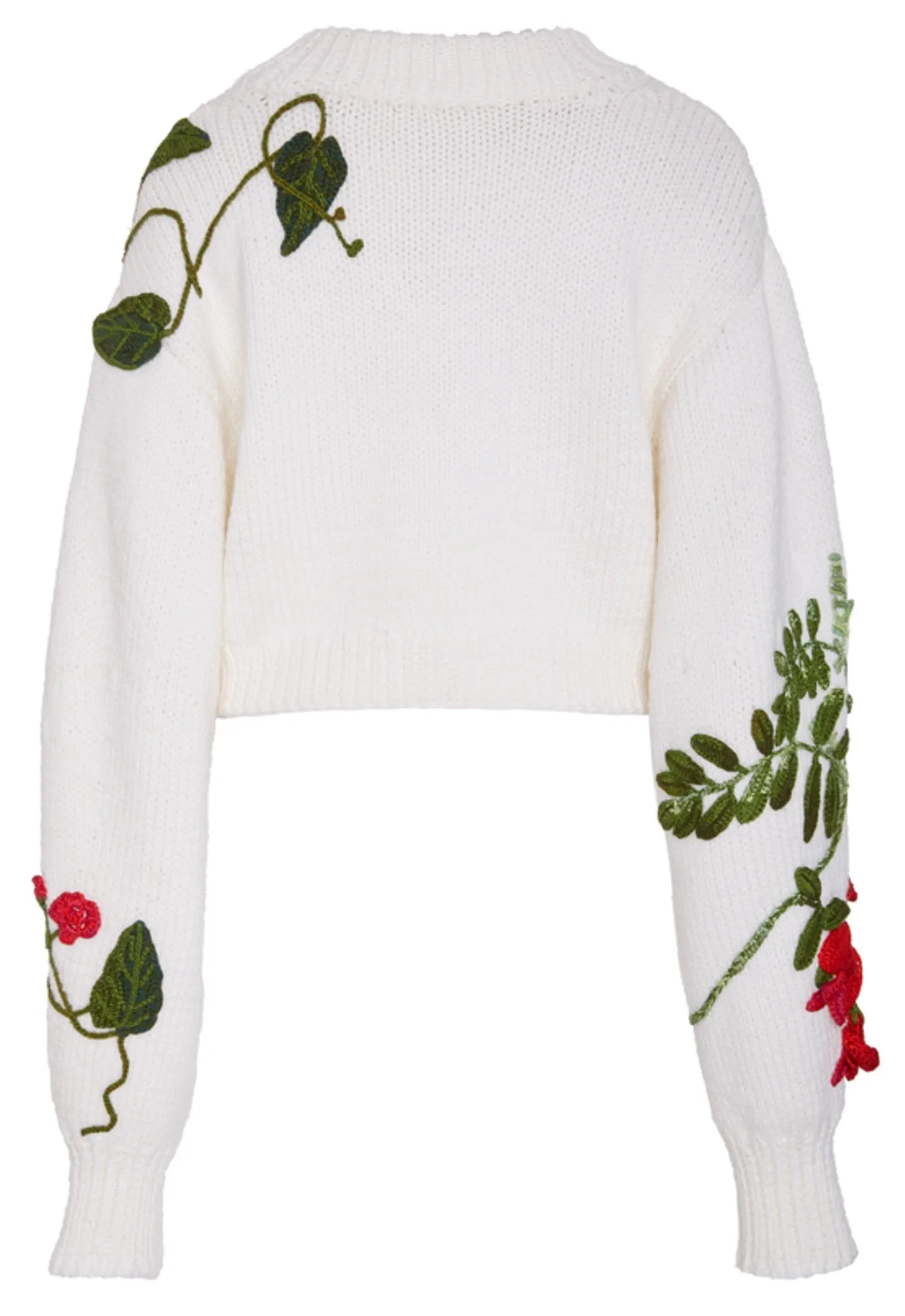 Floral Cropped Sweater