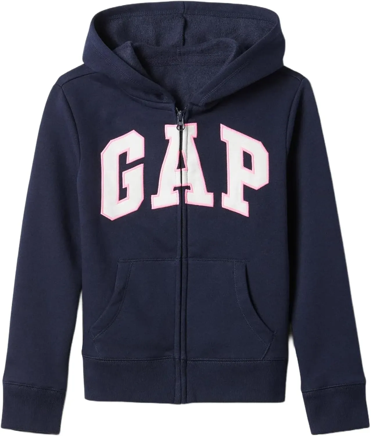 GAP Girls' Logo Hoodie Hooded Full Zip Sweatshirt