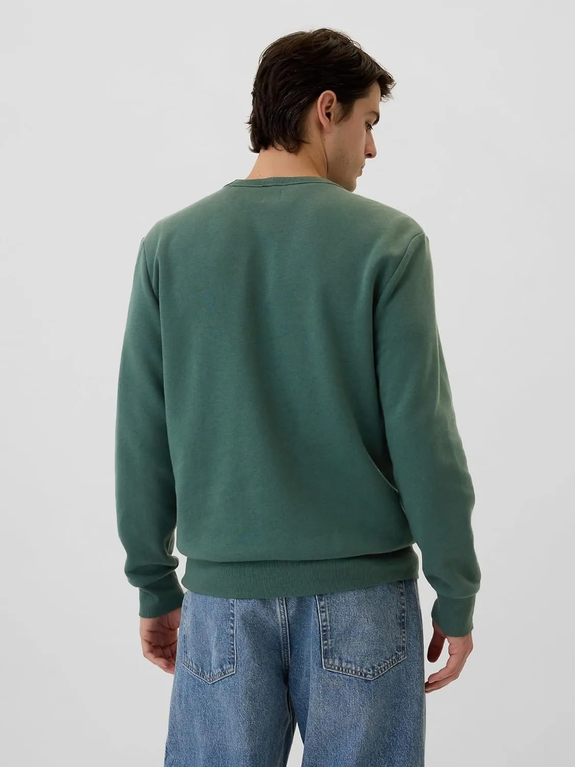 GAP Men's Logo Fleece Crew Sweatshirt
