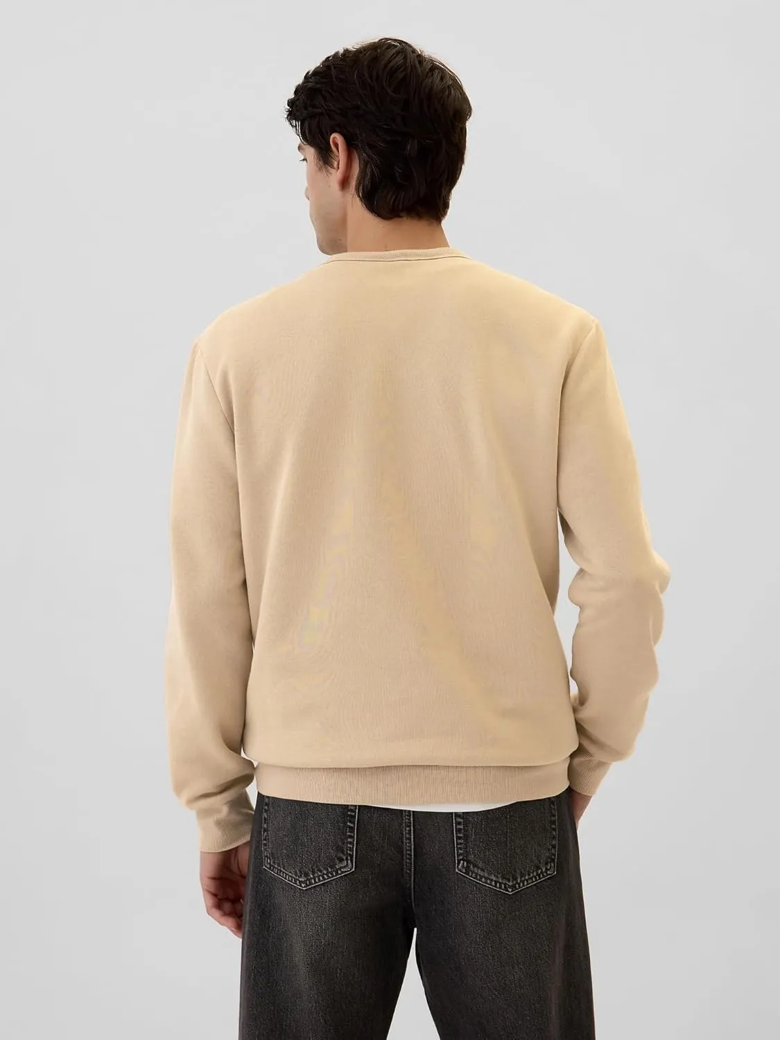 GAP Men's Logo Fleece Crew Sweatshirt