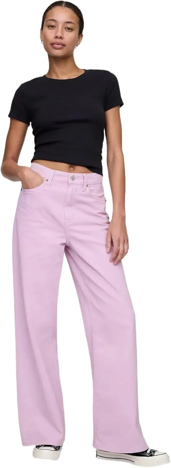 GAP Women's High Rise Wide Leg Jeans