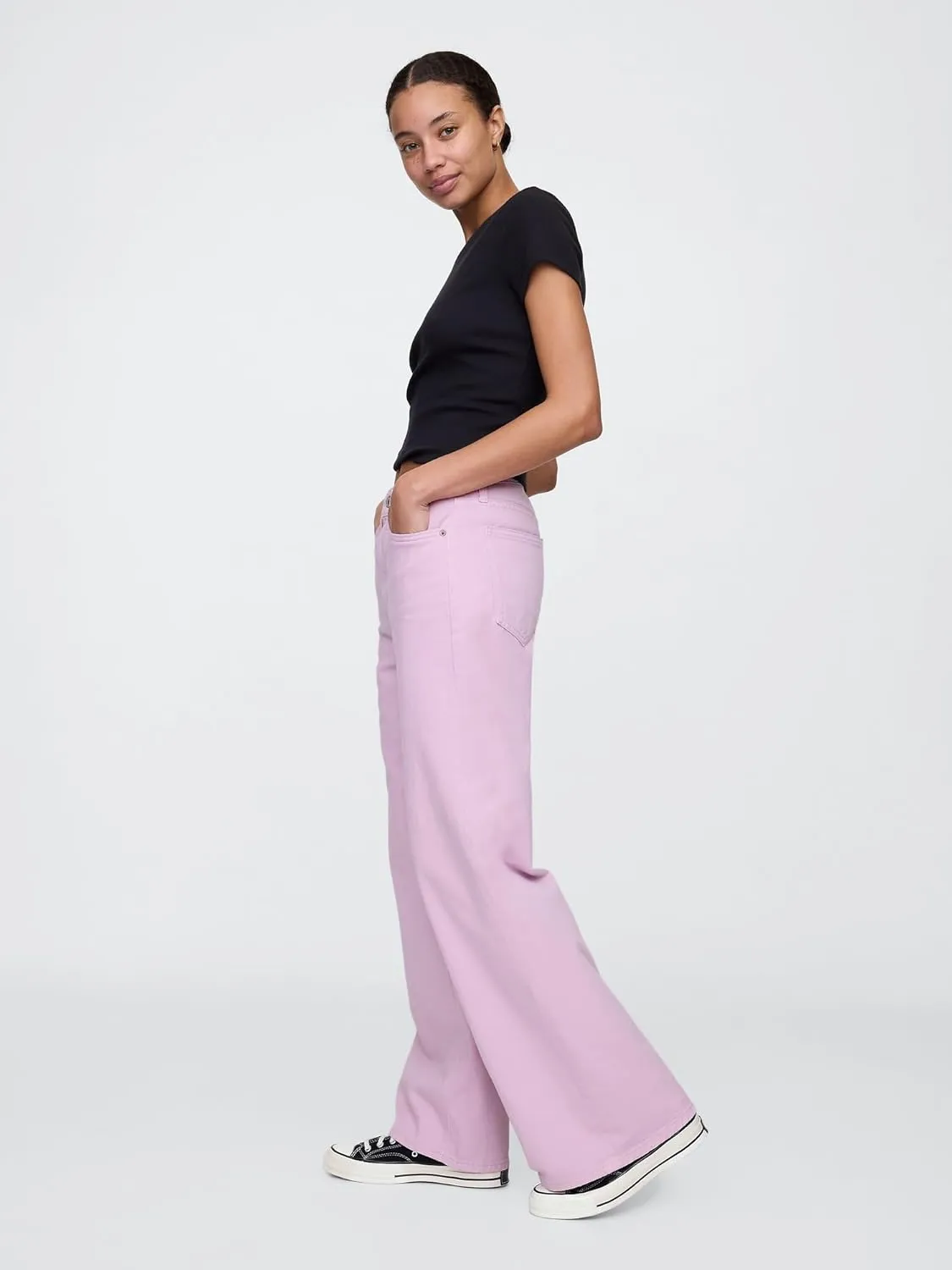 GAP Women's High Rise Wide Leg Jeans