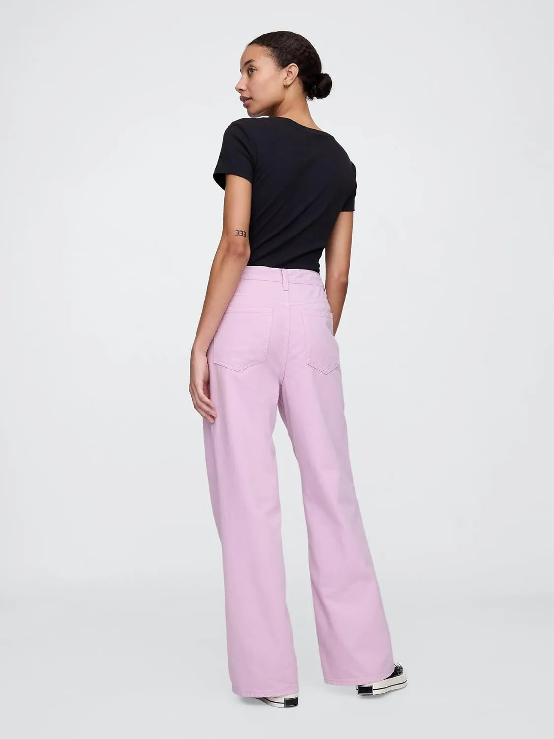 GAP Women's High Rise Wide Leg Jeans