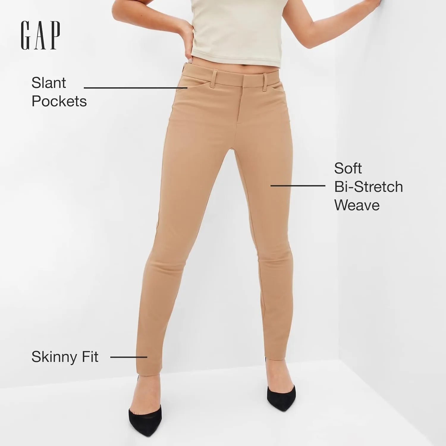 GAP Women's Skinny Ankle Pants in Bi-Stretch