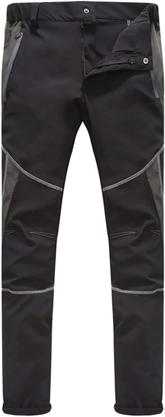 GIERIDUC Men's Fleece Cargo Sweatpants Mens Faux Leather Skinny Jeans Moisture Wicking Dress Pants Mens Cropped Chino Pants