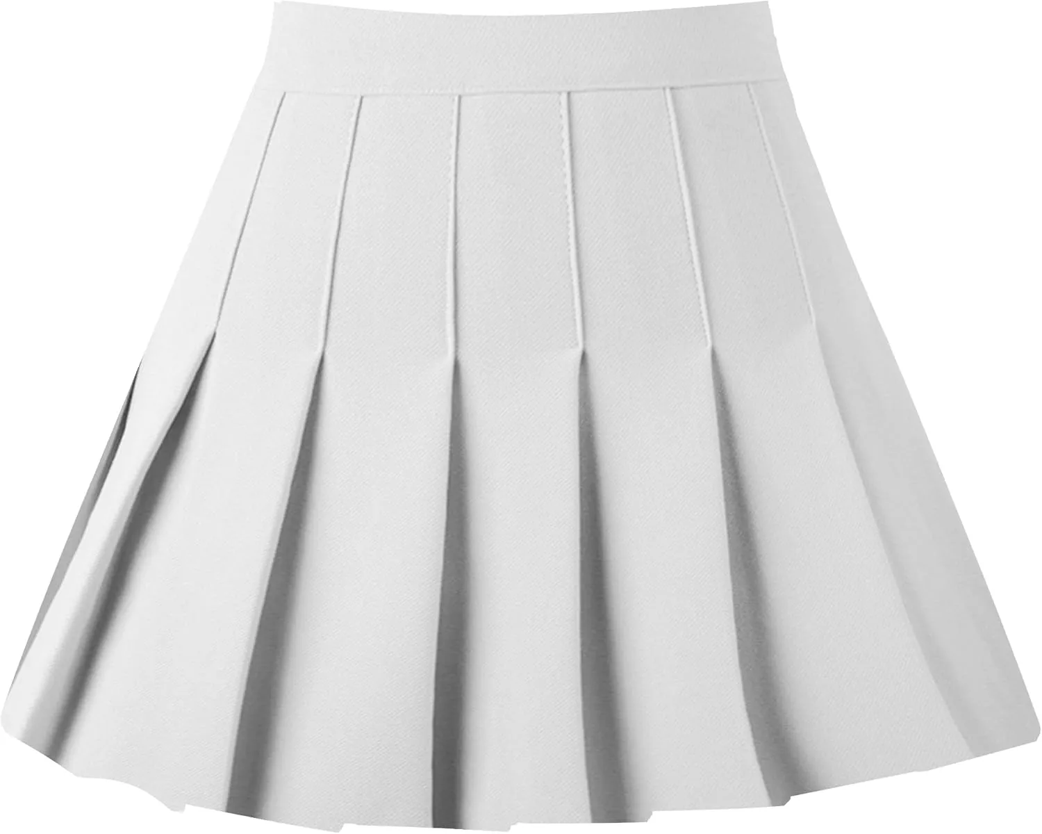 Girstunm Women's Pleated Skirt Mini Skater Basic Skirts High Waist School Girls Uniform Short Cheerleader Skirt