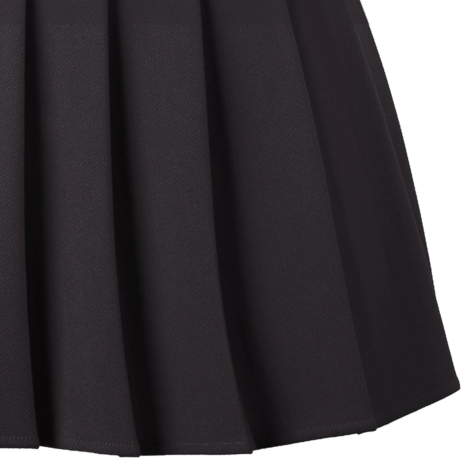Girstunm Women's Pleated Skirt Mini Skater Basic Skirts High Waist School Girls Uniform Short Cheerleader Skirt