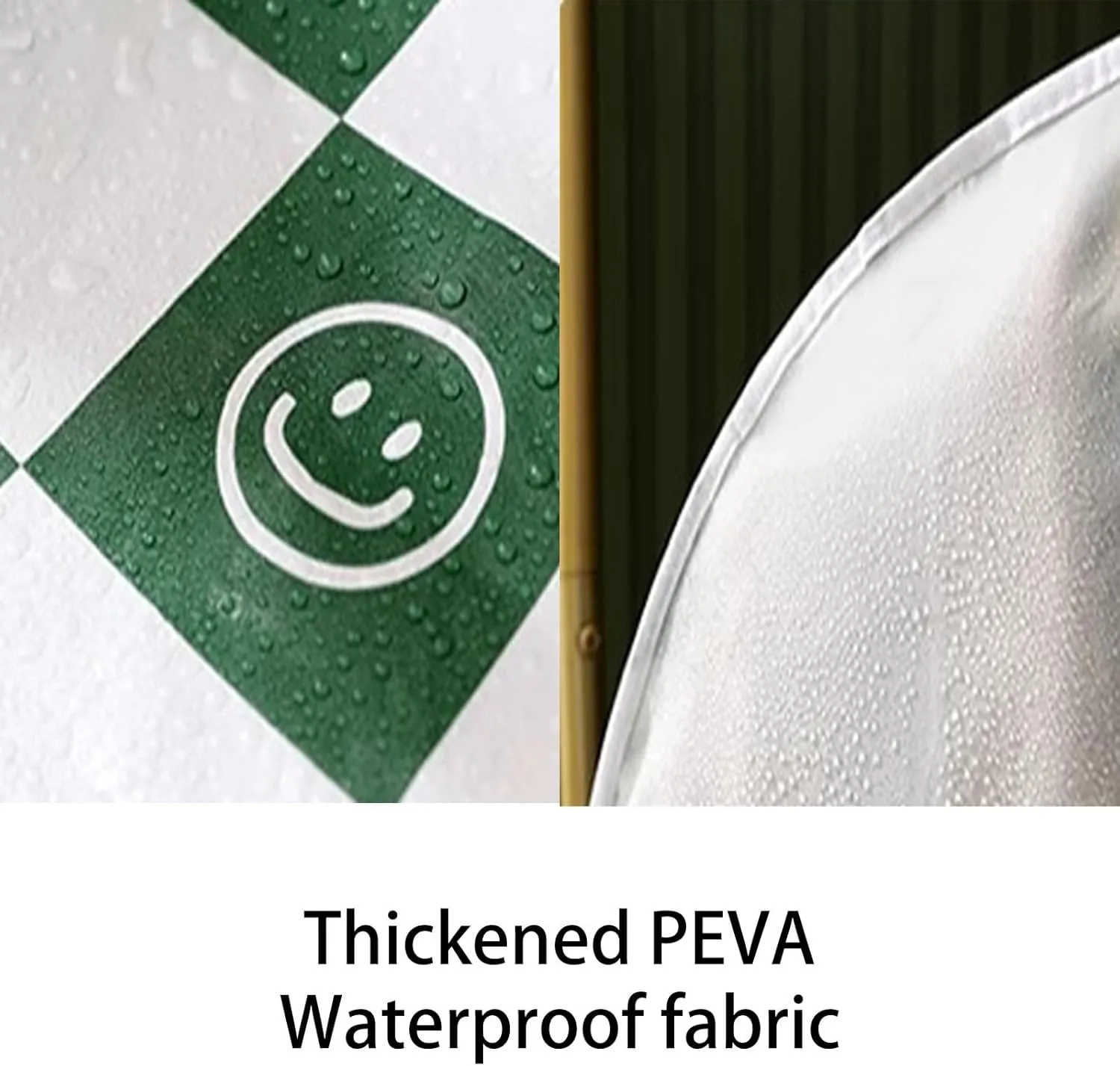 Green Garment Bags for Hanging Clothes, PEVA Dress Bag Translucent Visible, Suitable for Home, Attic, Basement, Apartment(60x120cm/24x47in)
