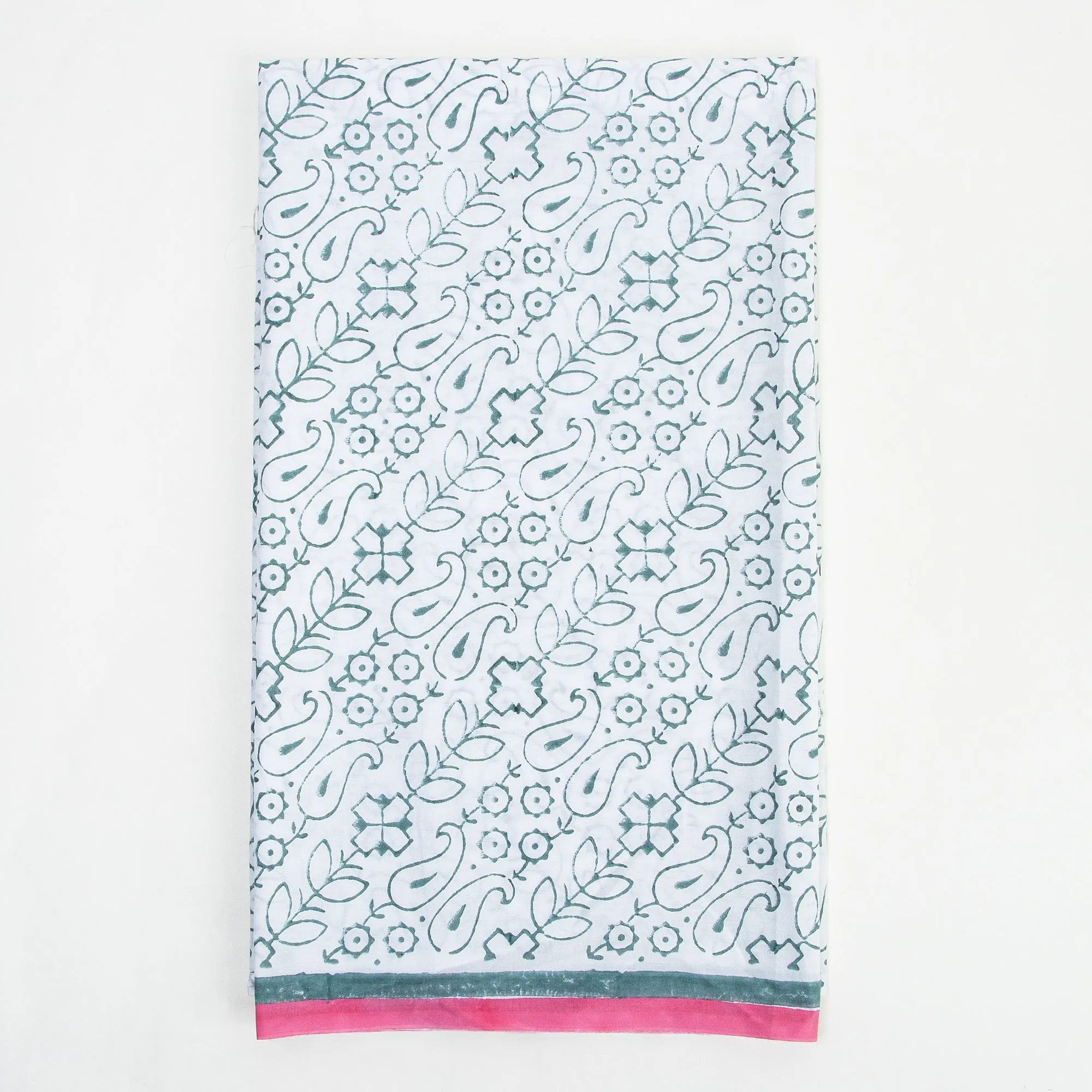 Handmade Unstitched Cotton Suits With Cotton Dupatta