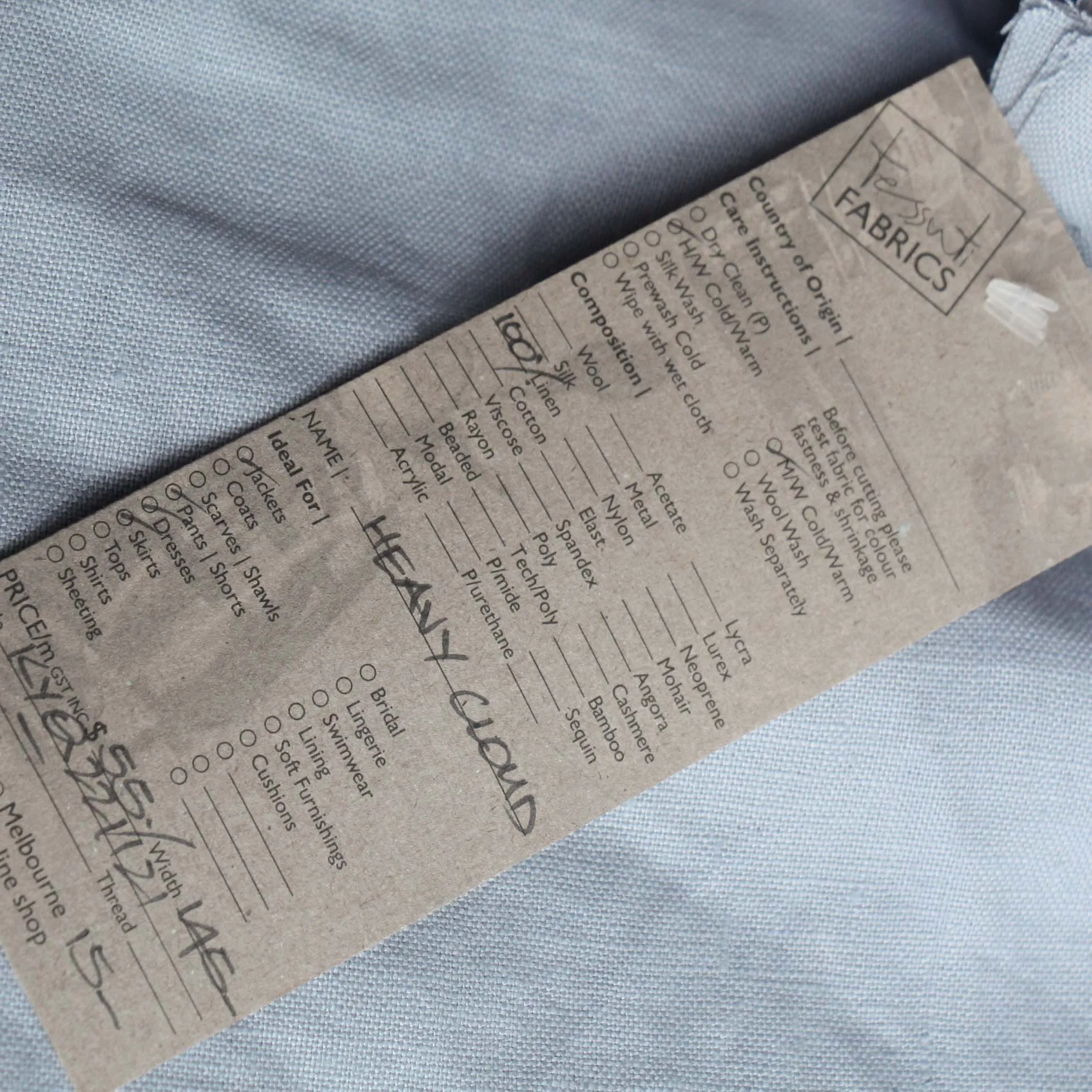 Heavy Cloud Linen