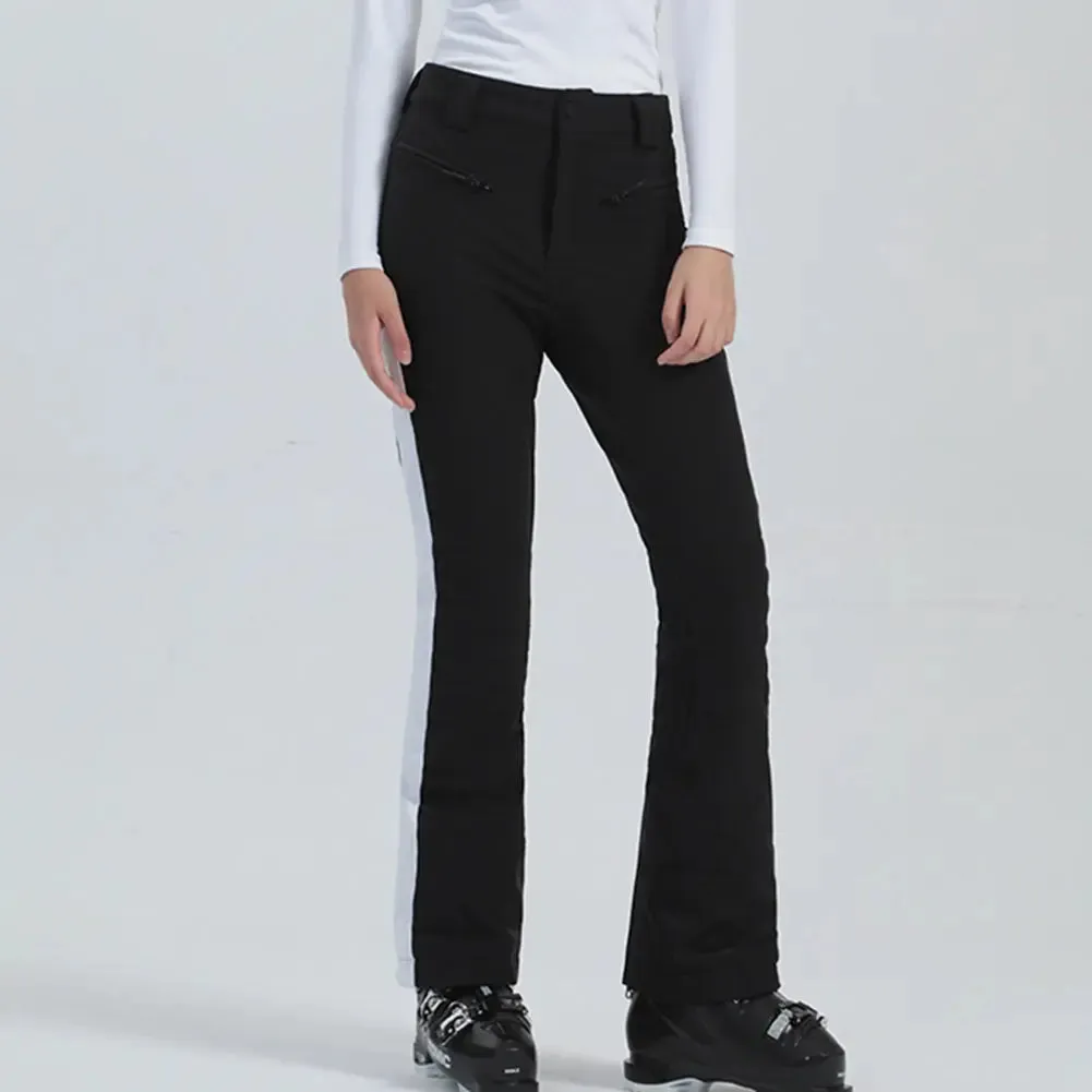 High Elasticity Winter Snow Pants Colorblock Snowboarding Pants