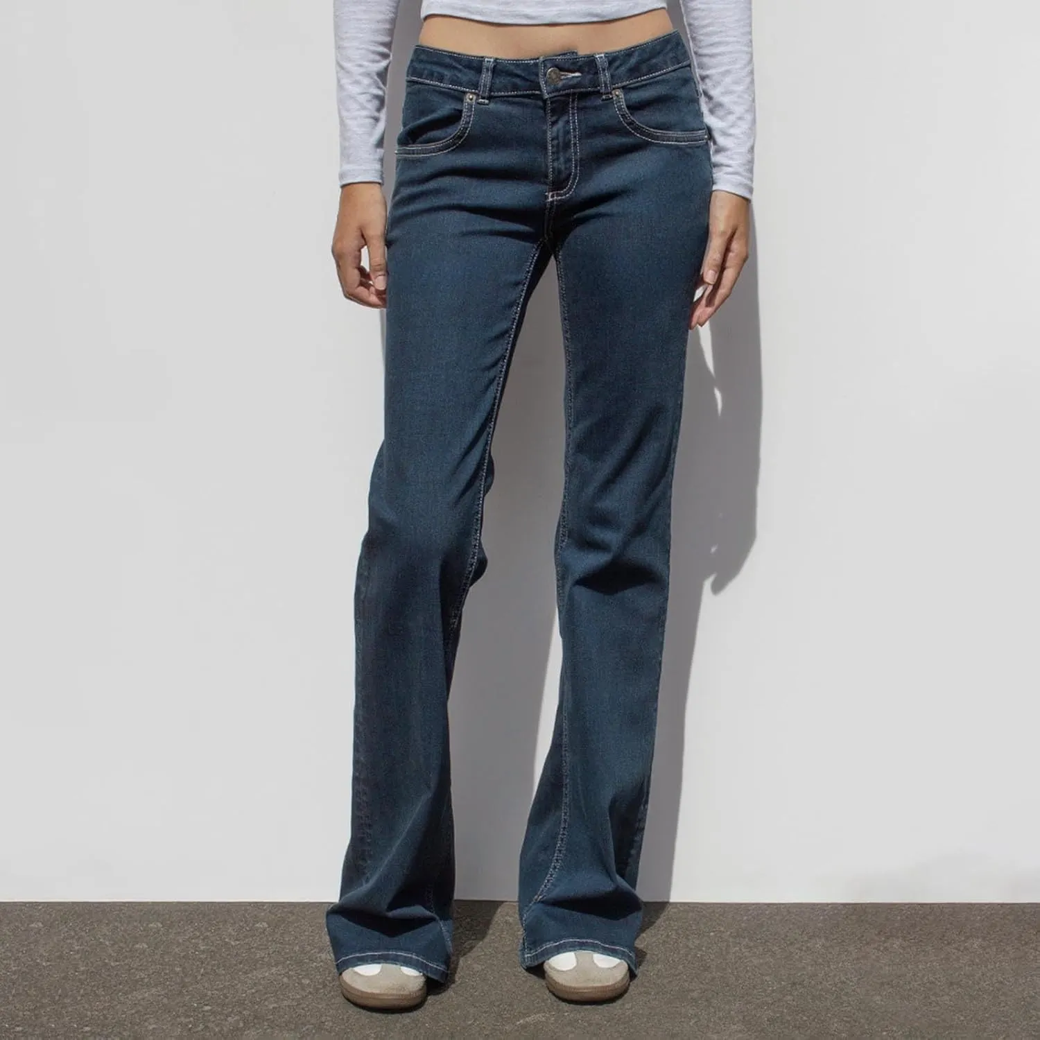 High Waisted Jeans for Women Straight Leg Denim Pants Wide Leg Jeans High Rise Baggy Pant with Pocket Y2K Streetwear
