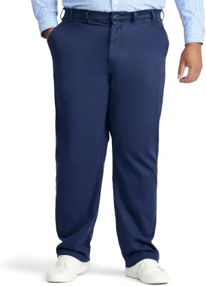 IZOD Men's Big and Tall Performance Stretch Flat Front Pant