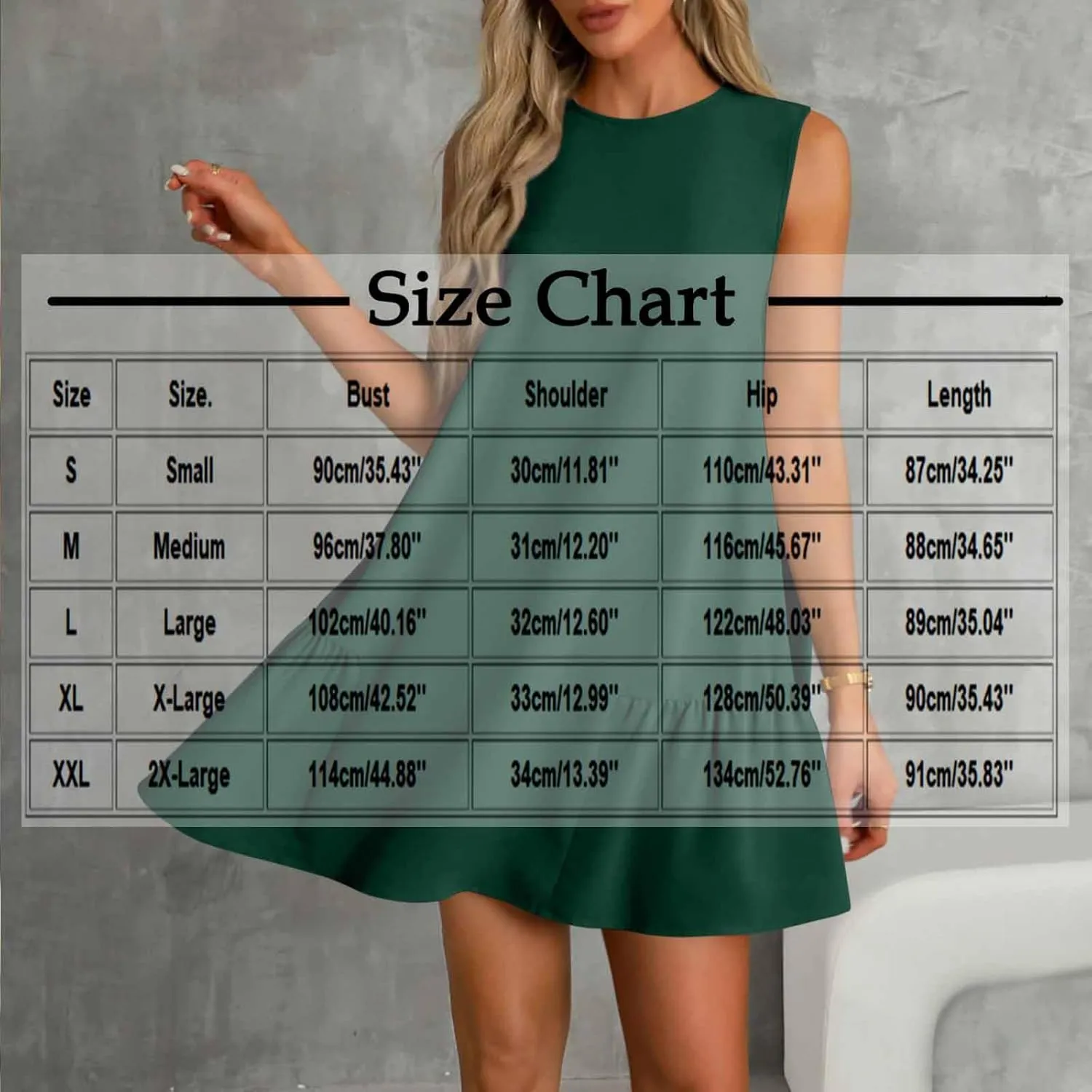 JOAU Summer Dresses for Women 2025 Crew Neck Sleeveless Keyhole Back Beach Sundress Casual Flowy Ruffle Hem Mini Tank Dress