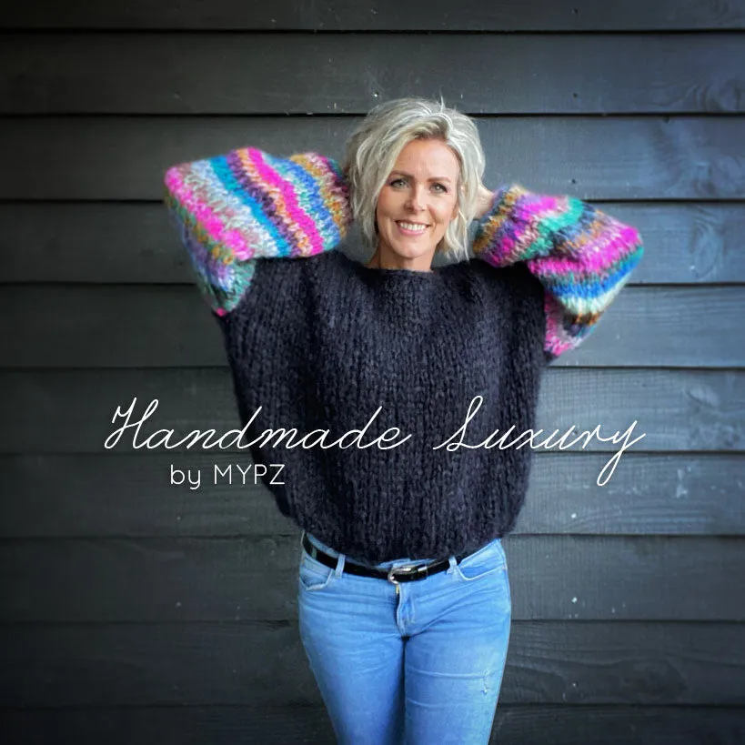 Knitting Kit – MYPZ Basic Chunky Pullover Gaudy No 15 – Beginner (ENG-NL-DE)