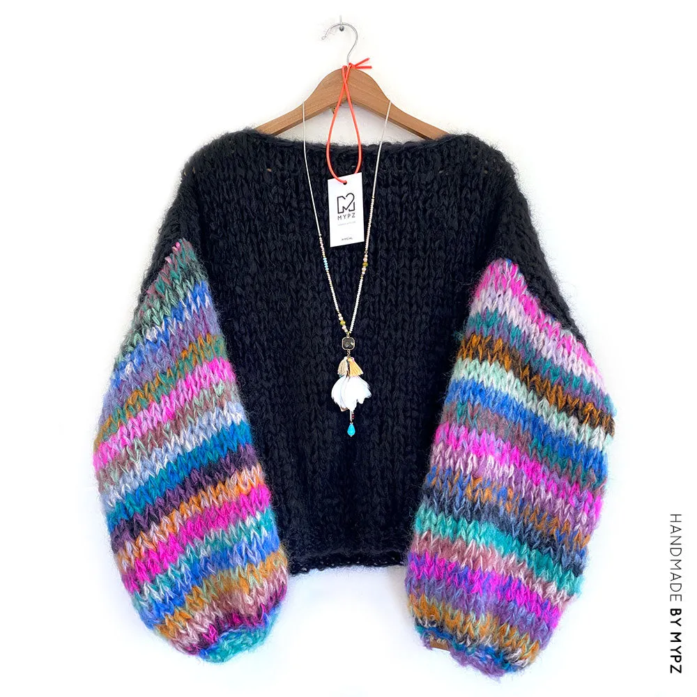 Knitting Kit – MYPZ Basic Chunky Pullover Gaudy No 15 – Beginner (ENG-NL-DE)
