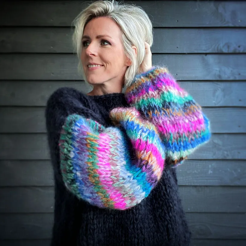 Knitting Kit – MYPZ Basic Chunky Pullover Gaudy No 15 – Beginner (ENG-NL-DE)