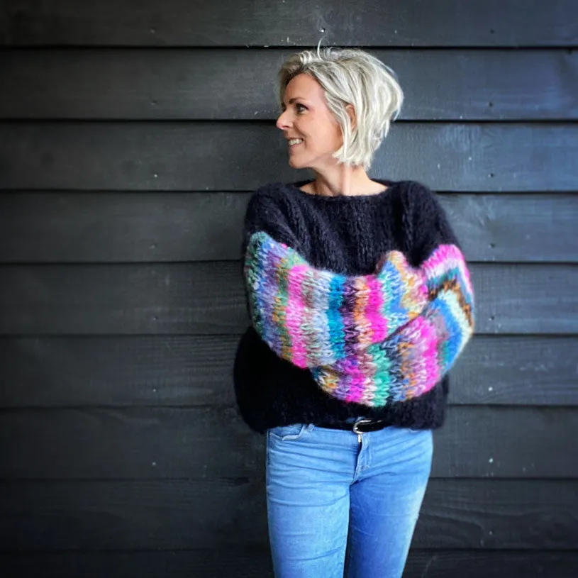 Knitting Kit – MYPZ Basic Chunky Pullover Gaudy No 15 – Beginner (ENG-NL-DE)